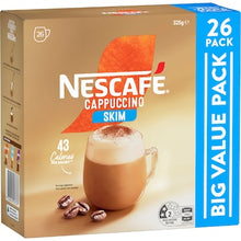 Nescafe Cappuccino Skim Coffee Sachets 26 pack