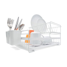 2 Tier Dish Rack - White