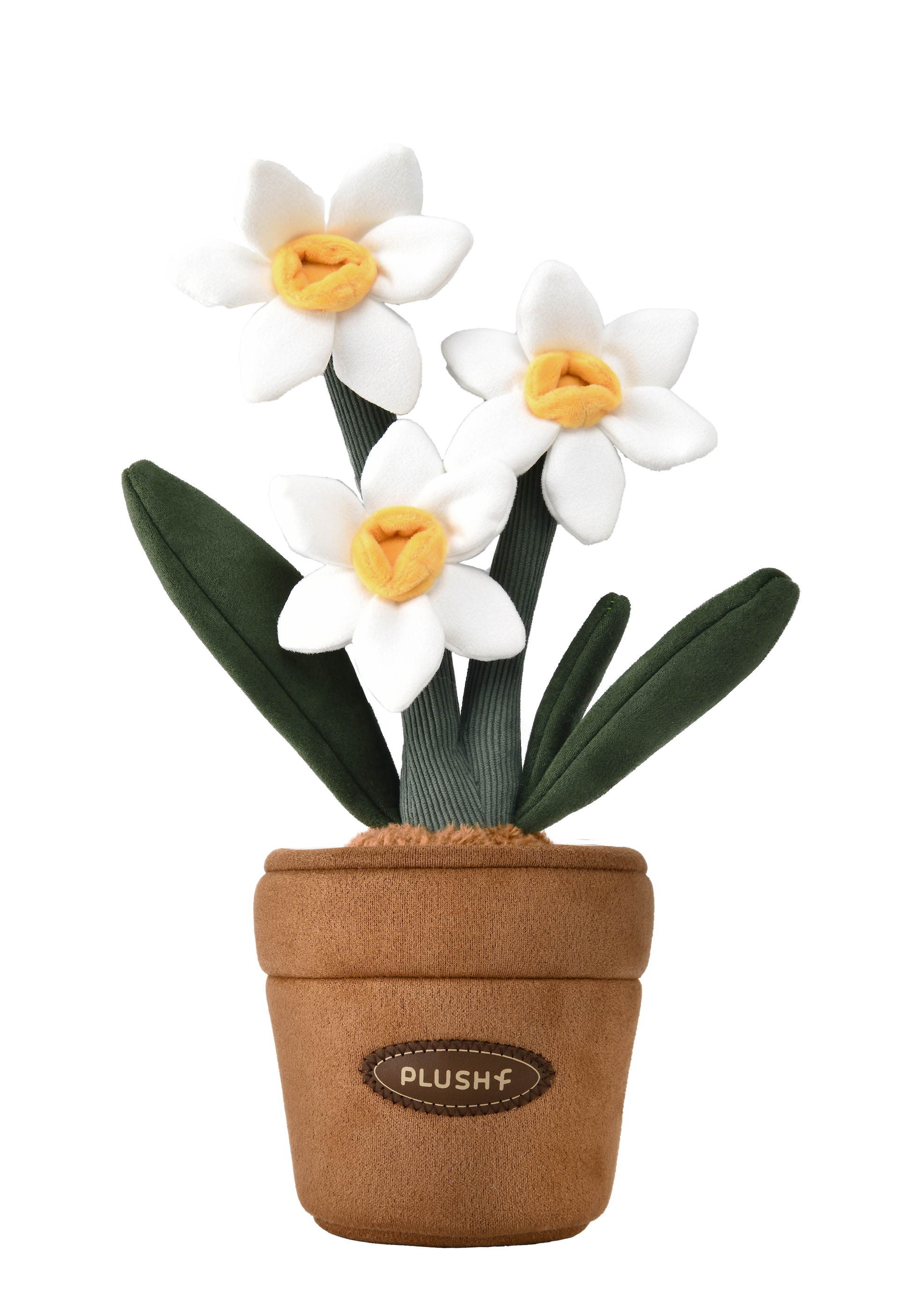 PlushWoods Daffodil Plant Plush With Pot 25cm