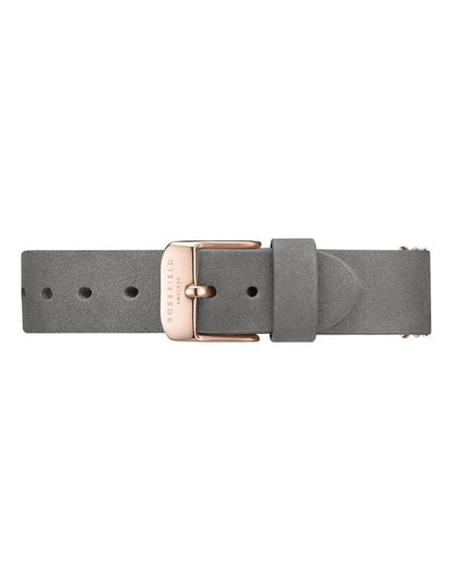 West Village Mop Dial Rosegold 33MM Analog Watch Wegr W75 in Grey Leather
