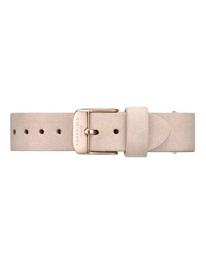 West Village Suede Leather Analog Watch in Light Pink