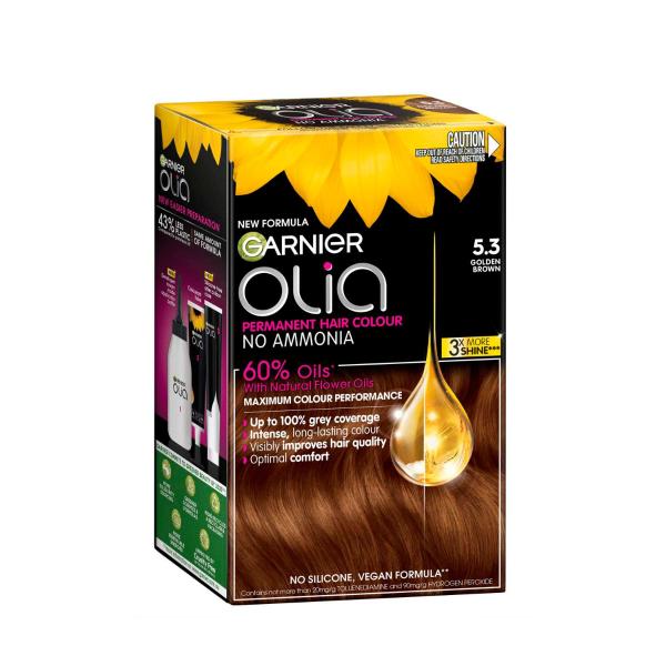 GARNIER OLIA HAIR COLOUR 5.3 GOLDEN BROWN 1PACK