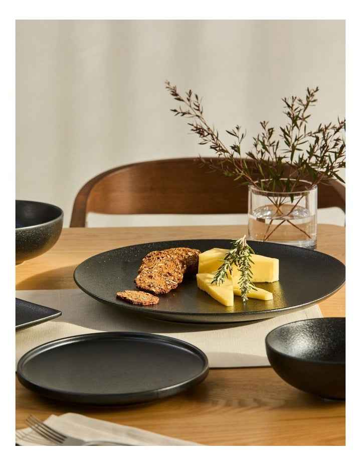 Caviar High Rim Plate 21cm in Black