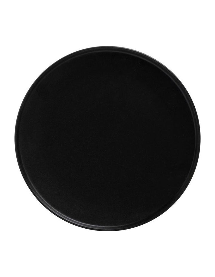 Caviar High Rim Plate 26.5cm in Black