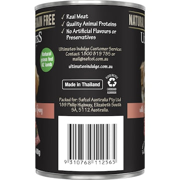 Ultimates Indulge Wet Dog Food Lamb Mince In Gravy 400g