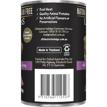 Ultimates Indulge Wet Dog Food Chicken Mince In Gravy 400g