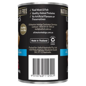 Ultimates Indulge Wet Dog Food Chicken Mince & Tuna 400g