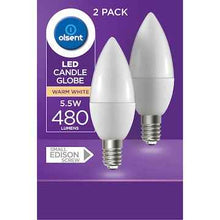 Olsent Led Candle Ses 5.5W 480Lm Ww 2 pack