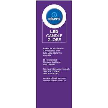 Olsent Led Candle Ses 5.5W 480Lm Ww 2 pack