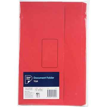 Paperclick Document Folder Assorted 10 pack