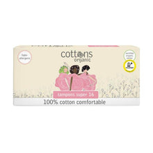 COTTONS ORGANIC TAMPONS SUPER 16 PACK