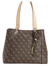 Kamryn Double Strap Tote Bag in Brown