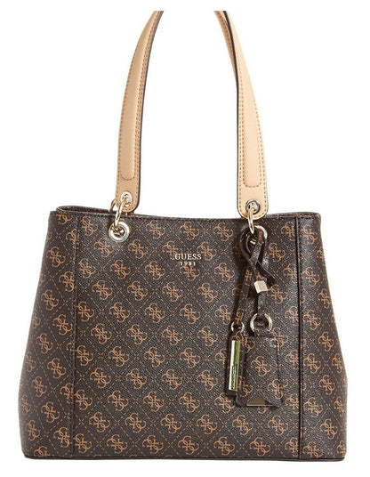 Kamryn Double Strap Tote Bag in Brown