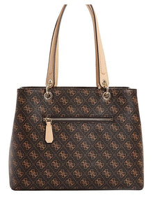Kamryn Double Strap Tote Bag in Brown