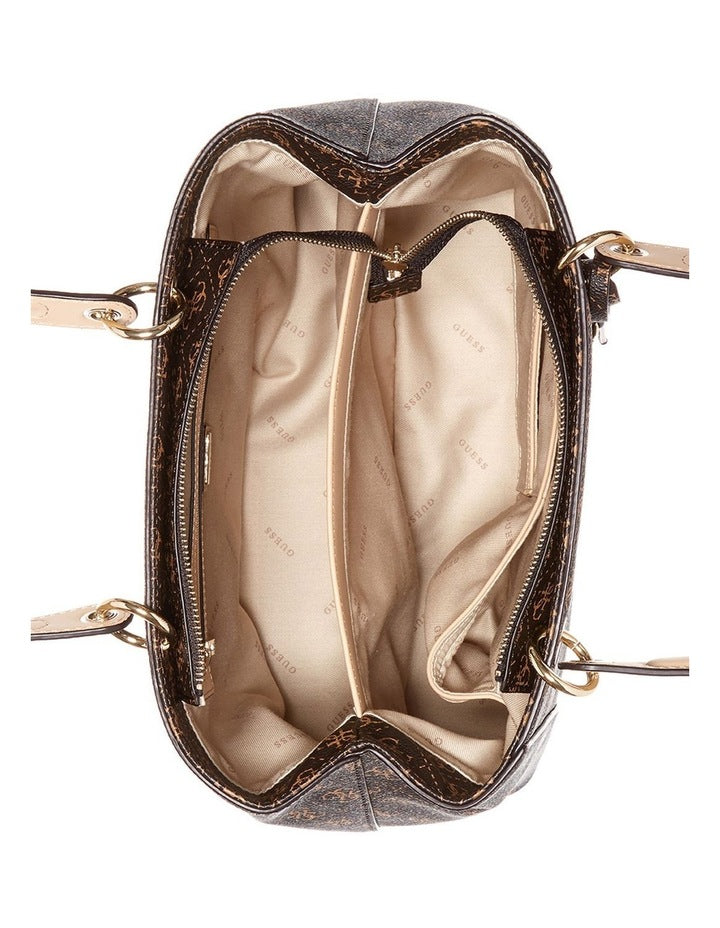 Kamryn Double Strap Tote Bag in Brown