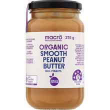 Macro Organic Smooth Peanut Butter 375g