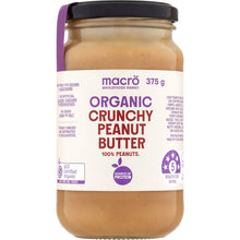 Macro Organic Crunchy Peanut Butter 375g