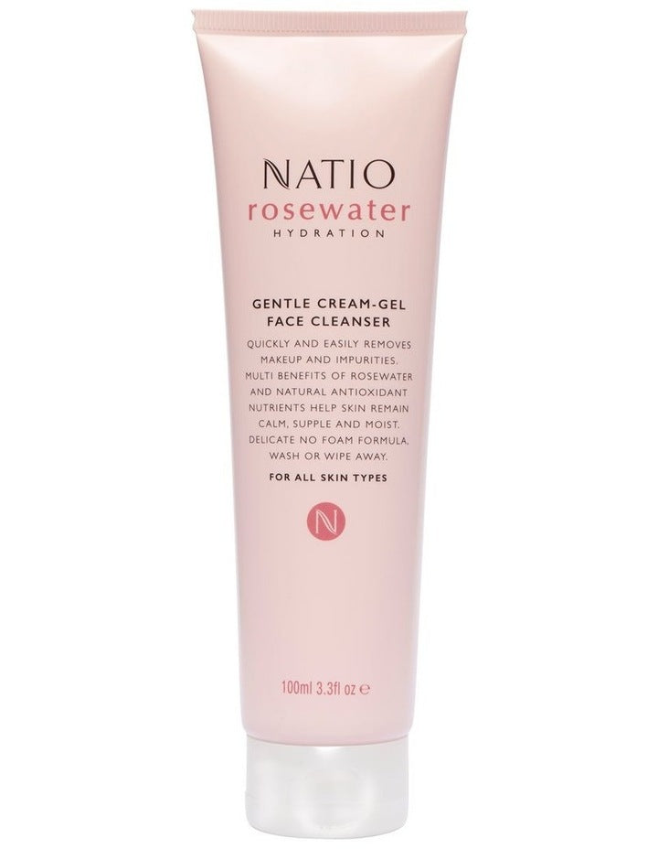 Rosewater Hydration Gentle Cream-Gel Face Cleanser 100ml