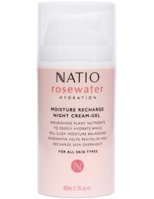 Rosewater Hydration Moisture Recharge Night Cream-Gel 80ml