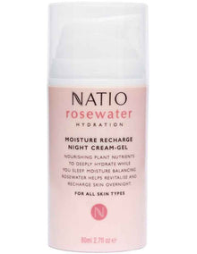 Rosewater Hydration Moisture Recharge Night Cream-Gel 80ml