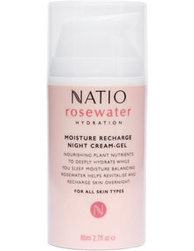 Rosewater Hydration Moisture Recharge Night Cream-Gel 80ml