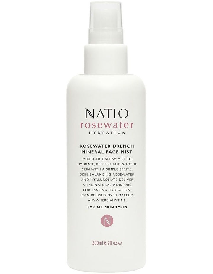 Rosewater Hydration Drench Mineral Face Mist 200ml
