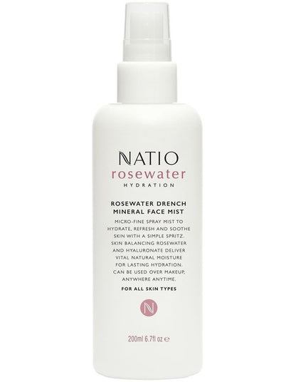 Rosewater Hydration Drench Mineral Face Mist 200ml
