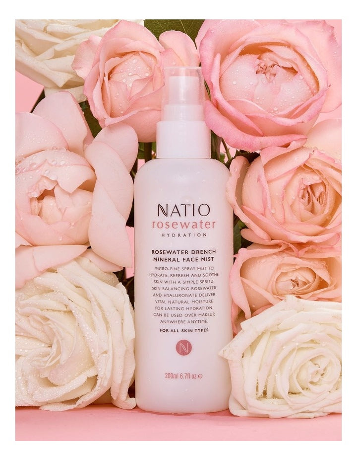 Rosewater Hydration Drench Mineral Face Mist 200ml