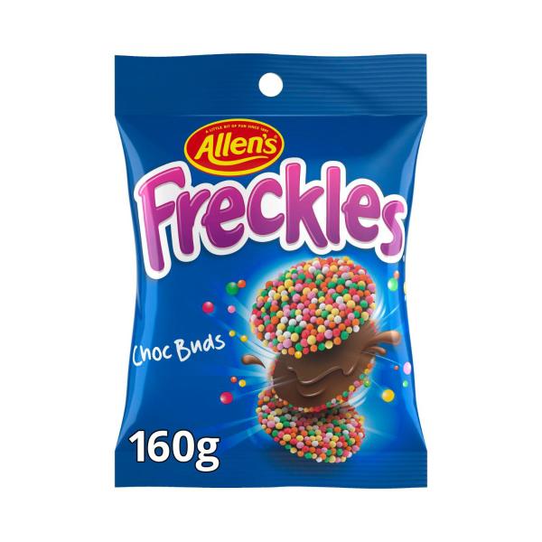 ALLEN'S LOLLIES FRECKLES MILK CHOCOLATE 160G