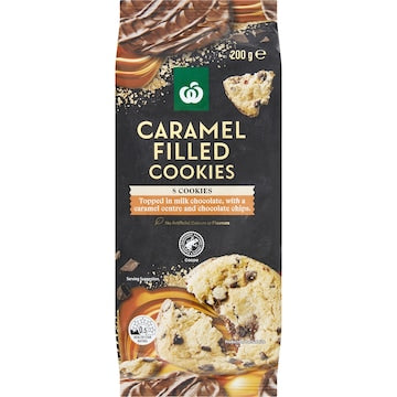 Woolworths 8 Caramel Filled Cookies 200g