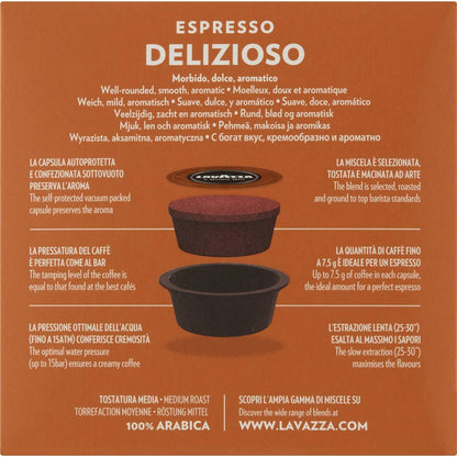 Lavazza Delizioso a Modo Mio Coffee Pods 16 Pack