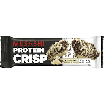 Musashi Protein Crisp Bar White Choc Cookies & Cream 60g