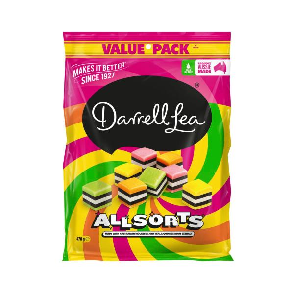 DARRELL LEA ALLSORTS LIQUORICE VALUE PACK 470G