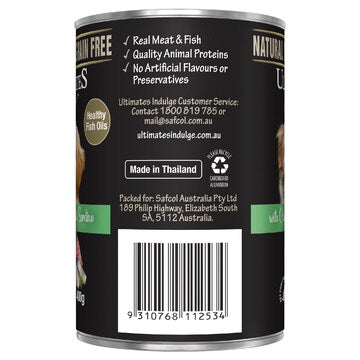 Ultimates Indulge Wet Dog Food Chicken Mince & Sardine 400g