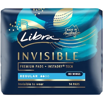 Libra Invisible Regular Pads 14 pack