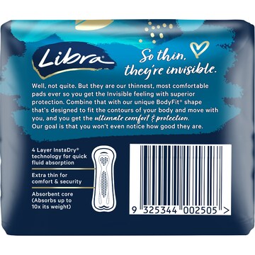 Libra Invisible Regular Pads 14 pack
