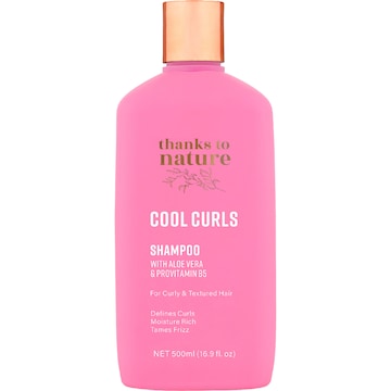 Thanks To Nature Cool Curls Shampoo With Aloe Vera For Curly Hair 500mL