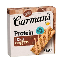 CARMAN'S ICED COFFEE PROTEIN BARS 5 PACK 200G
