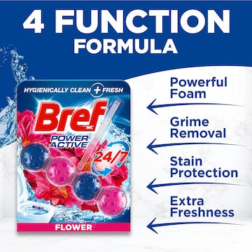 Bref Power Active Flower Toilet Cleaner Block 50g