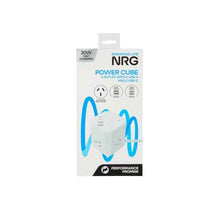 NRG POWER CUBE 4 OUTLET WITH 2 USB-A AND 2 USB-C
