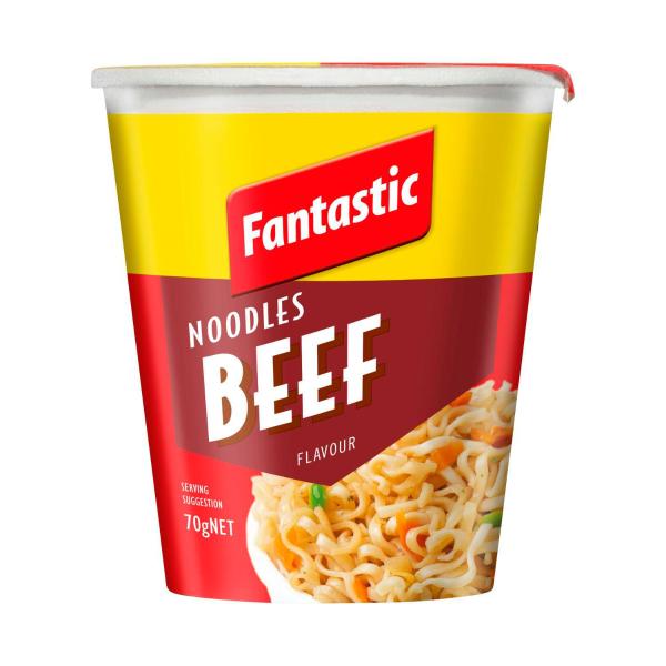 FANTASTIC NOODLE CUP:BEEF:.:70 GRAM