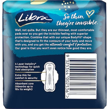 Libra Invisible Super Pads With Wings 12 pack