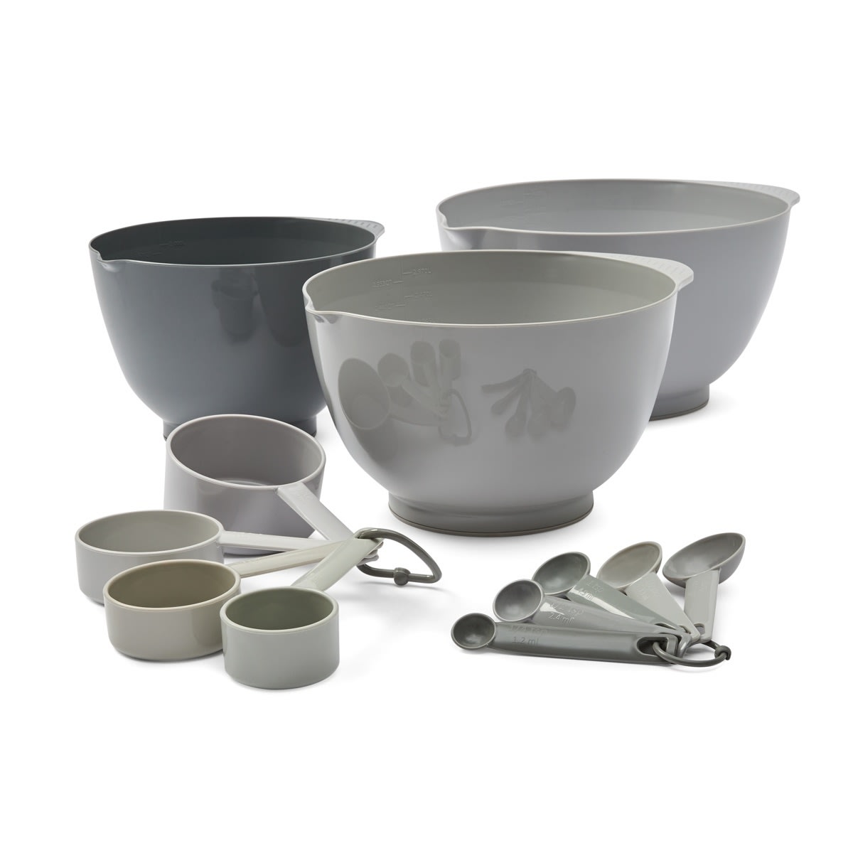 12 Piece Non-Skid Mixing Bowl and Measuring Set