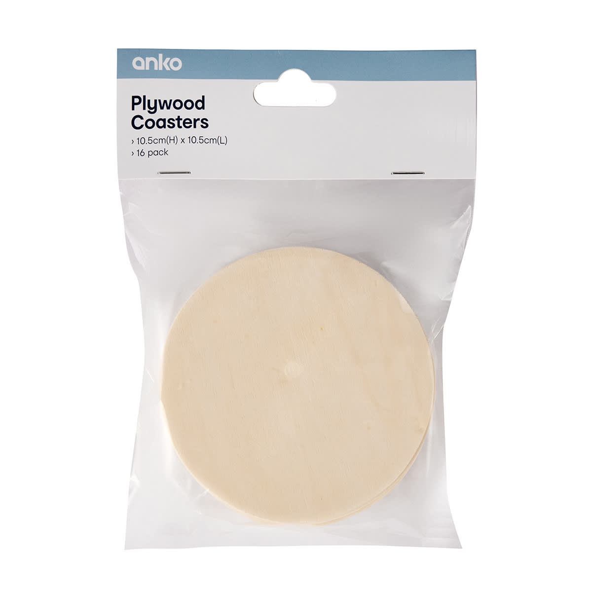 16 Pack Plywood Coasters