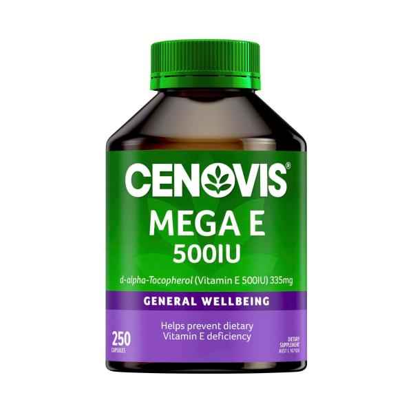 Mega Vitamin E 500mg Capsules