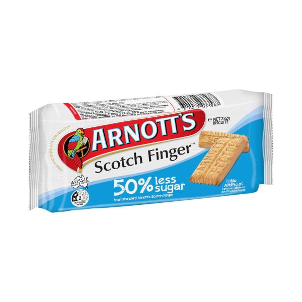 ARNOTTS 50% LESS SUGAR SCOTCH FINGER BISCUITS 232G