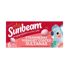 SUNBEAM STRAWBERRY YOGHURT COVERED SULTANAS 6 X 30G