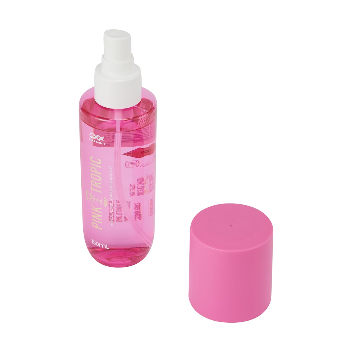 OXX Fragrance Pink Tropic Summer Solstice Body Mist - Tropical Flower, Jasmine and Musk