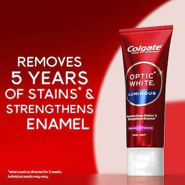 Colgate Teeth Whitening Toothpaste Optic White Luminous Enamel 85g