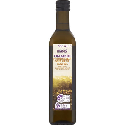 Macro Organic Extra Virgin Olive Oil Mediterranean 500ml